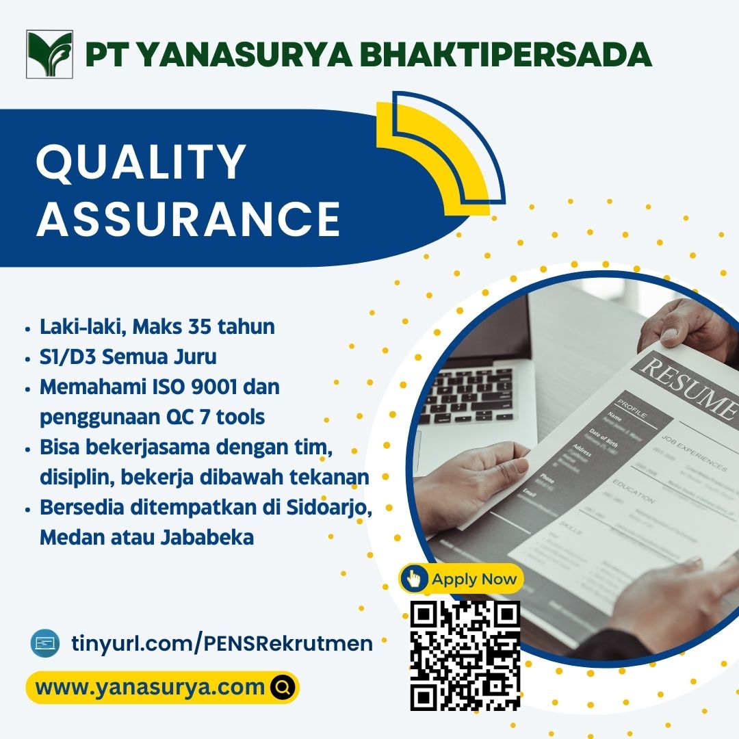 Lowongan PT. Yanasurya BhaktiPersada- Info Lowongan | Job Arrangement ...