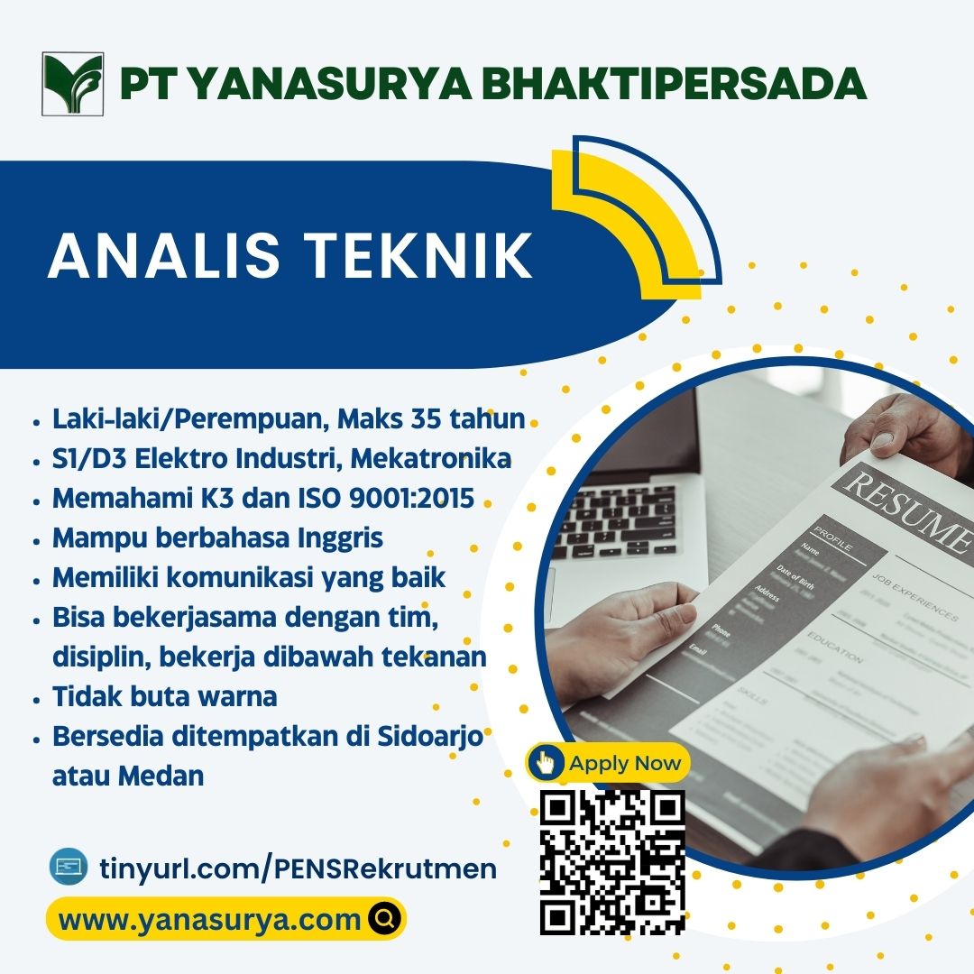 Lowongan PT. Yanasurya BhaktiPersada- Info Lowongan | Job Arrangement ...