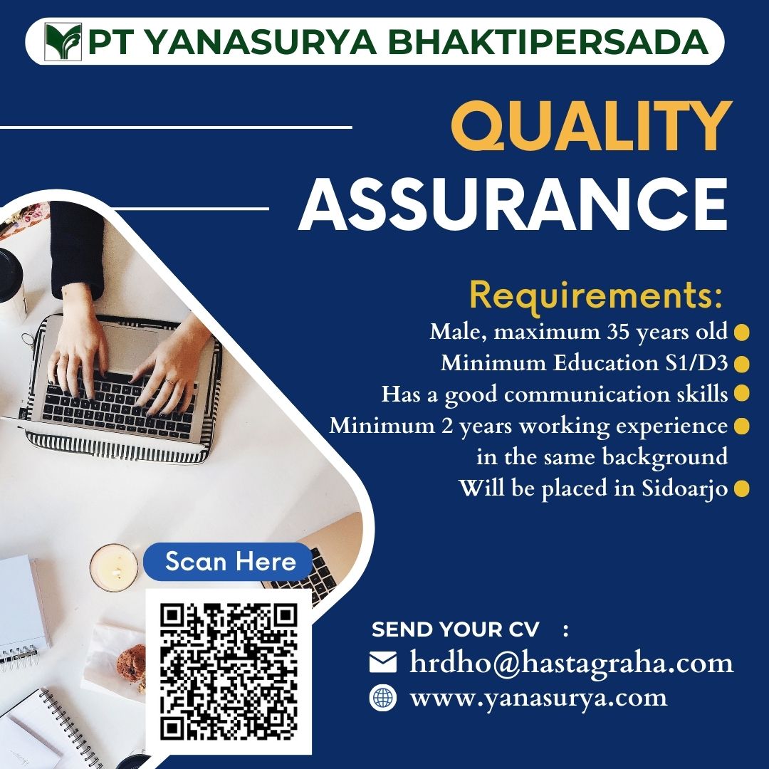 Lowongan PT. Yanasurya Bhaktipersada- Info Lowongan | Job Arrangement ...