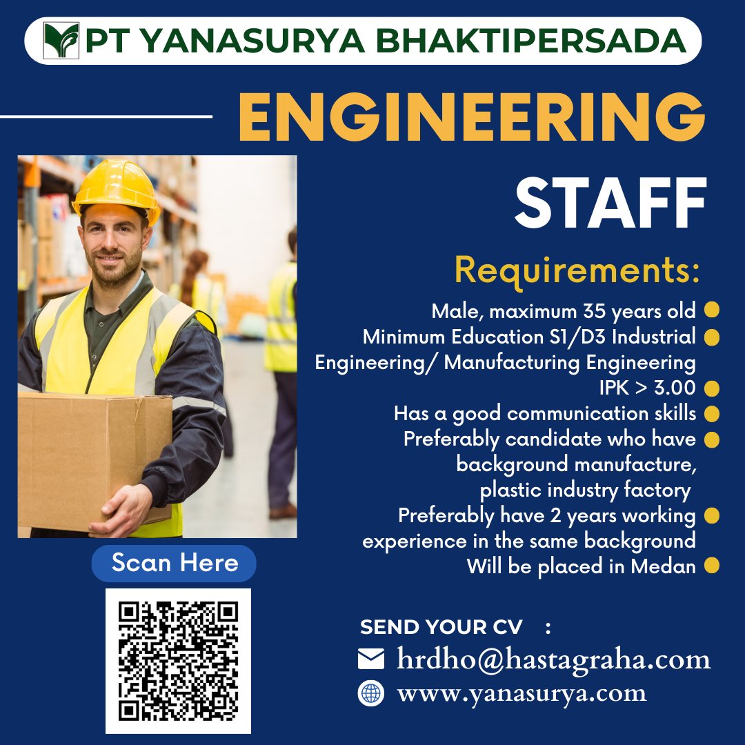 Lowongan PT. Yanasurya Bhaktipersada- Info Lowongan | Job Arrangement ...